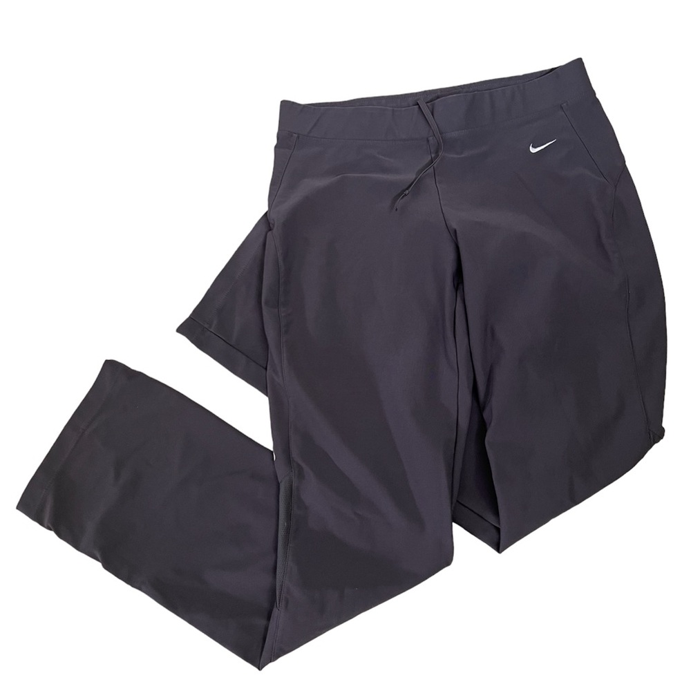 Nike Gray Fit Dry relaxed leggings running track pants RN#56323